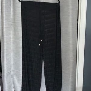 Black coverup beach pants
